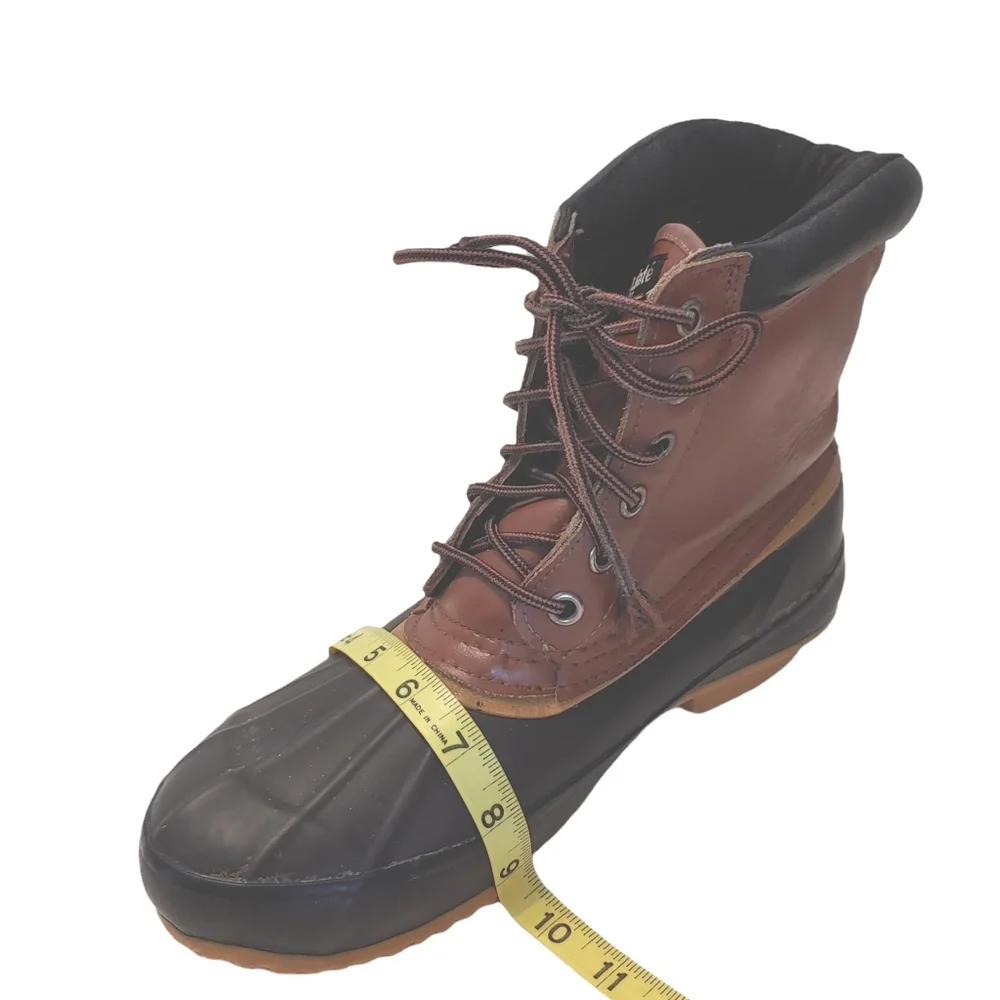 Northwest Territory Thinsulate Leather duck waterproof brown boots shoes size 9